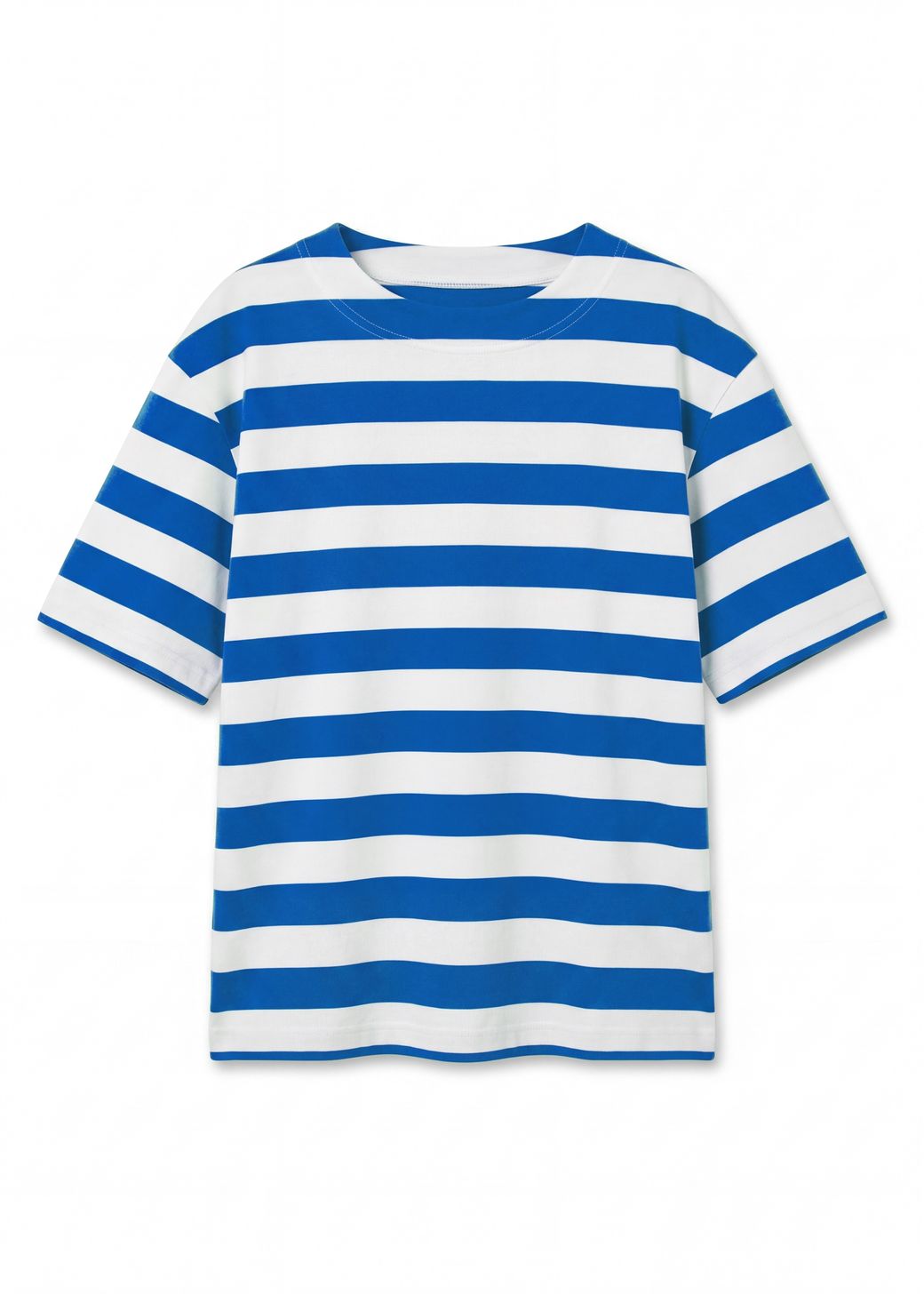 Block Stripe Boxy Short Sleeve T-Shirt