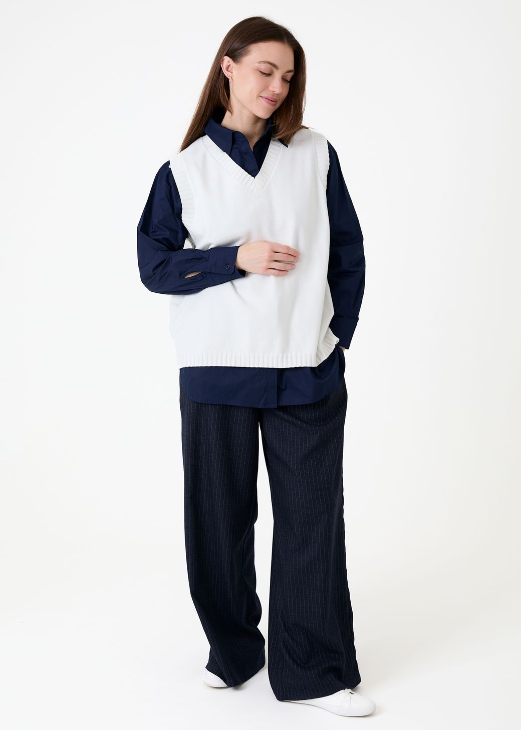 Cashmere Like V Neck Tank Top