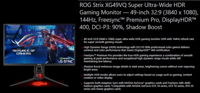 ASUS ROG Strix XG258Q specifications