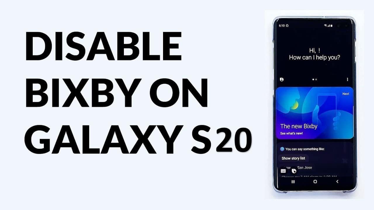 How To Disable Bixby On The Samsung Galaxy S20 DroidCops