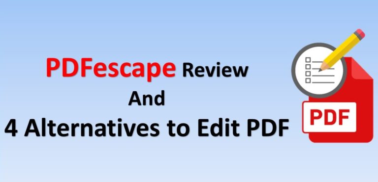 PDFescape Free PDF Editor Review and its Alternatives