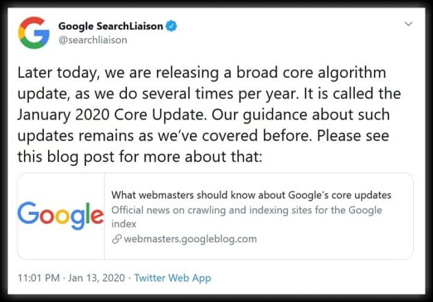 Latest Google Algorithm Update for SEO in 2020 1