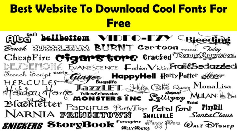 14 Best Website To Download Cool Fonts For Free