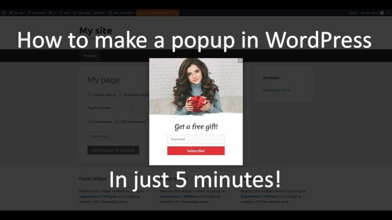 How to make a popups in WordPress, in just 5 minutes!