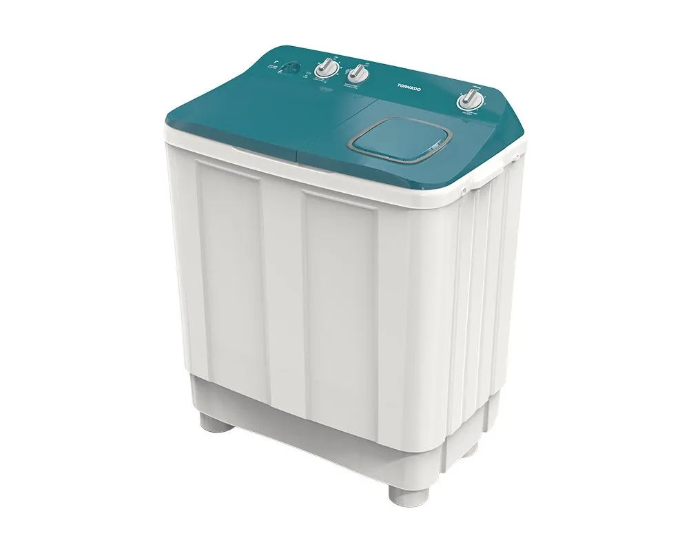 TORNADO Washing Machine Half Auto 7 Kg Pump White x Turquoise TMH-HS07CP(WA)