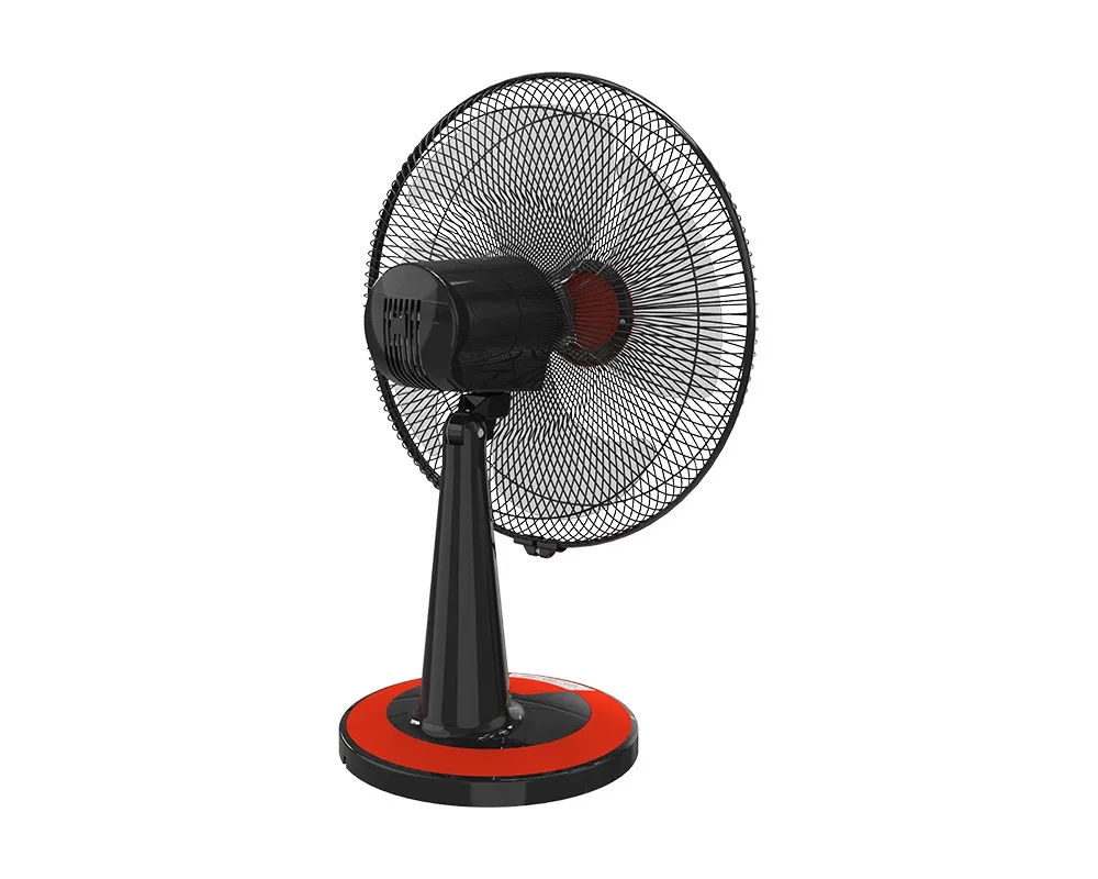 TORNADO Desk Fan 16 Inch 4 Blades Black x Red TDF16