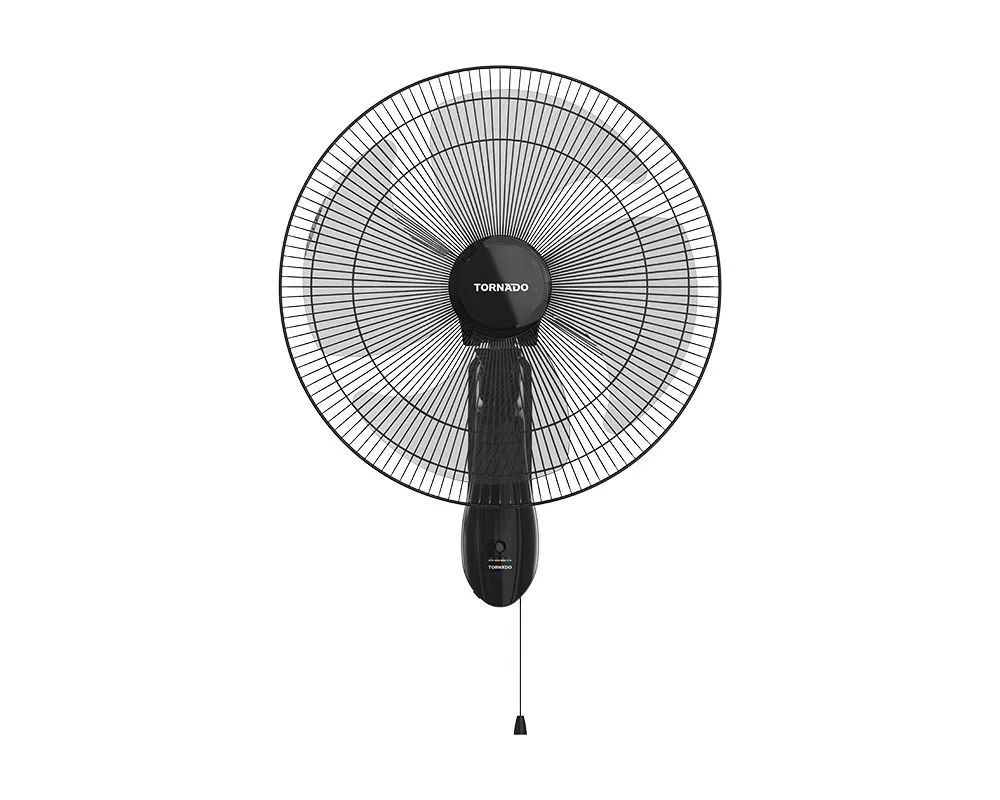 TORNADO Wall Fan 18 Inch 4 Blades Black TWF-18