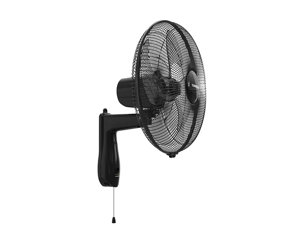 TORNADO Wall Fan 16 Inch 4 Blades Black TWF-16