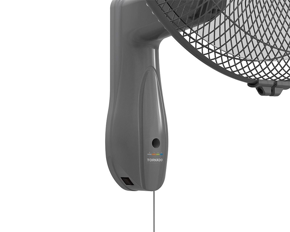 TORNADO Wall Fan 16 Inch 4 Blades Grey TWF-16G