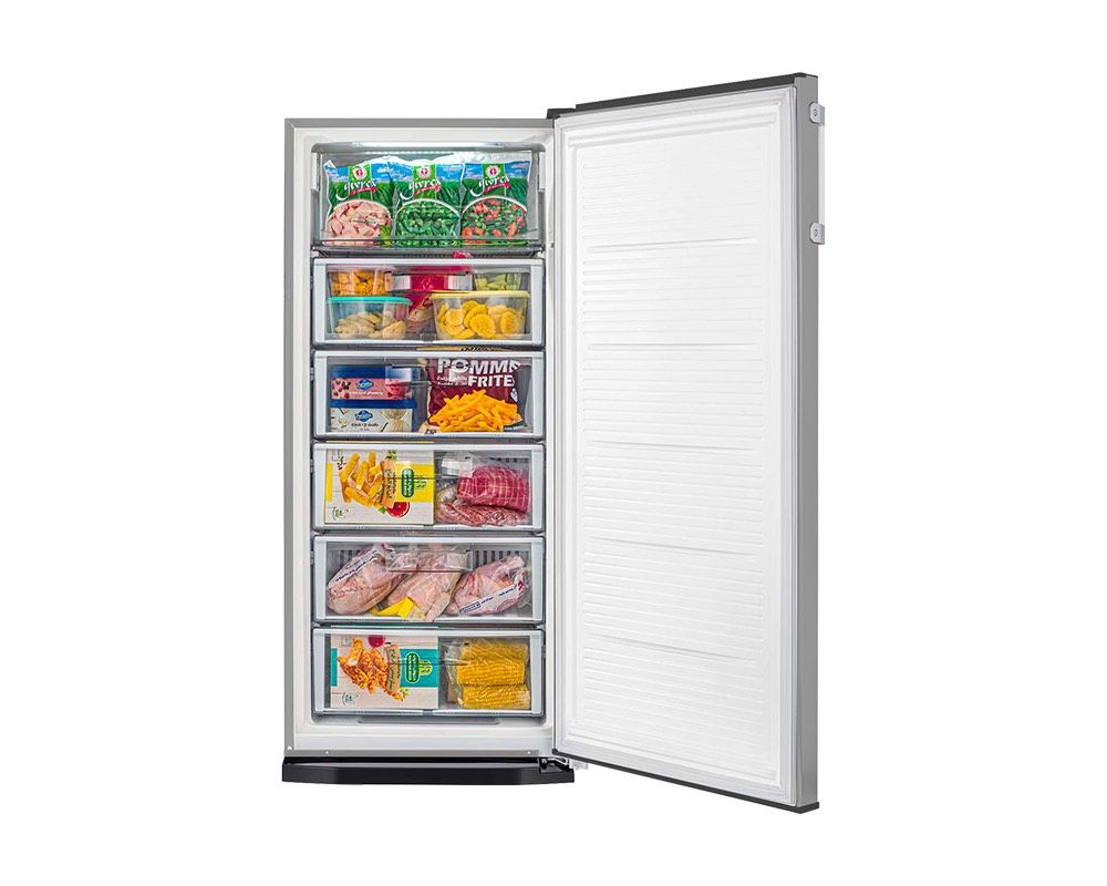 TORNADO Deep Freezer No Frost 6 Drawers 223 Liter Silver RH-H22T-SL