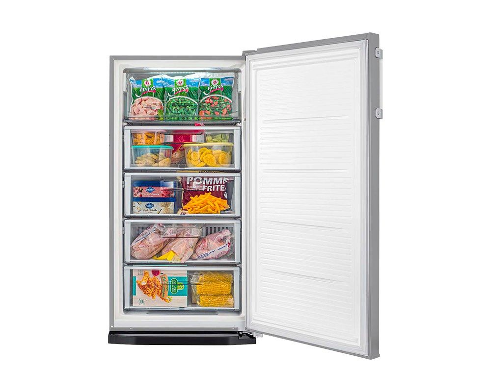 TORNADO Deep Freezer No Frost 5 Drawers 185 Liter Silver RH-H18T-SL