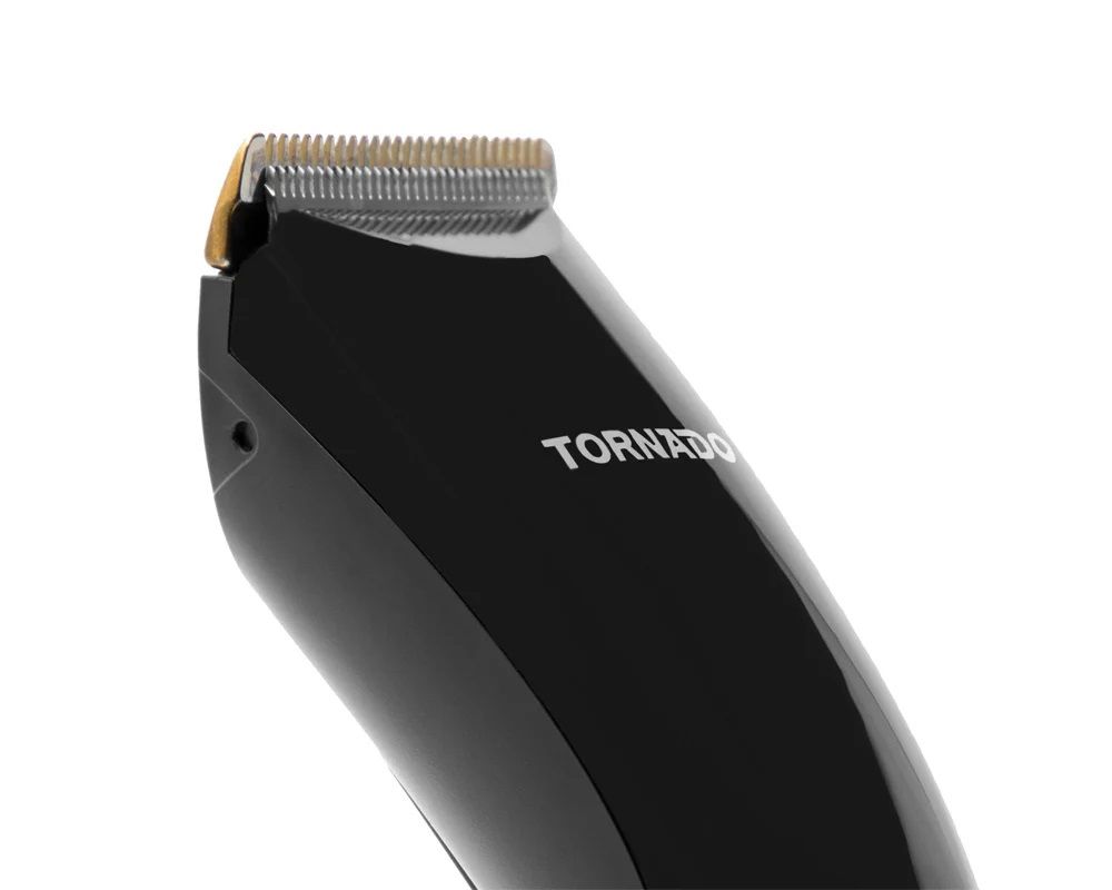 TORNADO Hair and Beard Clipper Digital - Stainless Steel - Titanium blades Black TCP-61DB