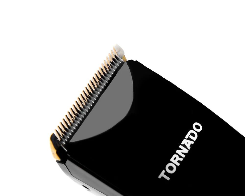 TORNADO Hair and Beard Clipper Digital - Stainless Steel - Titanium blades Black TCP-61DB