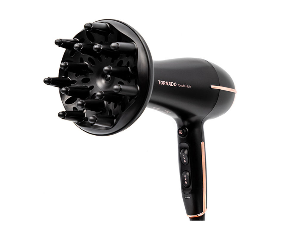 TORNADO Hair Dryer 2300 Watt - Ionic - Touch Sensor Black TDY-23TB