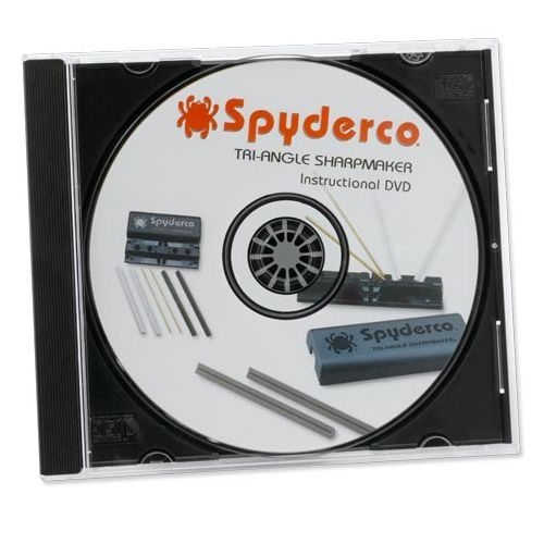 Manual de instrucciones afilador Spyderco en DVD