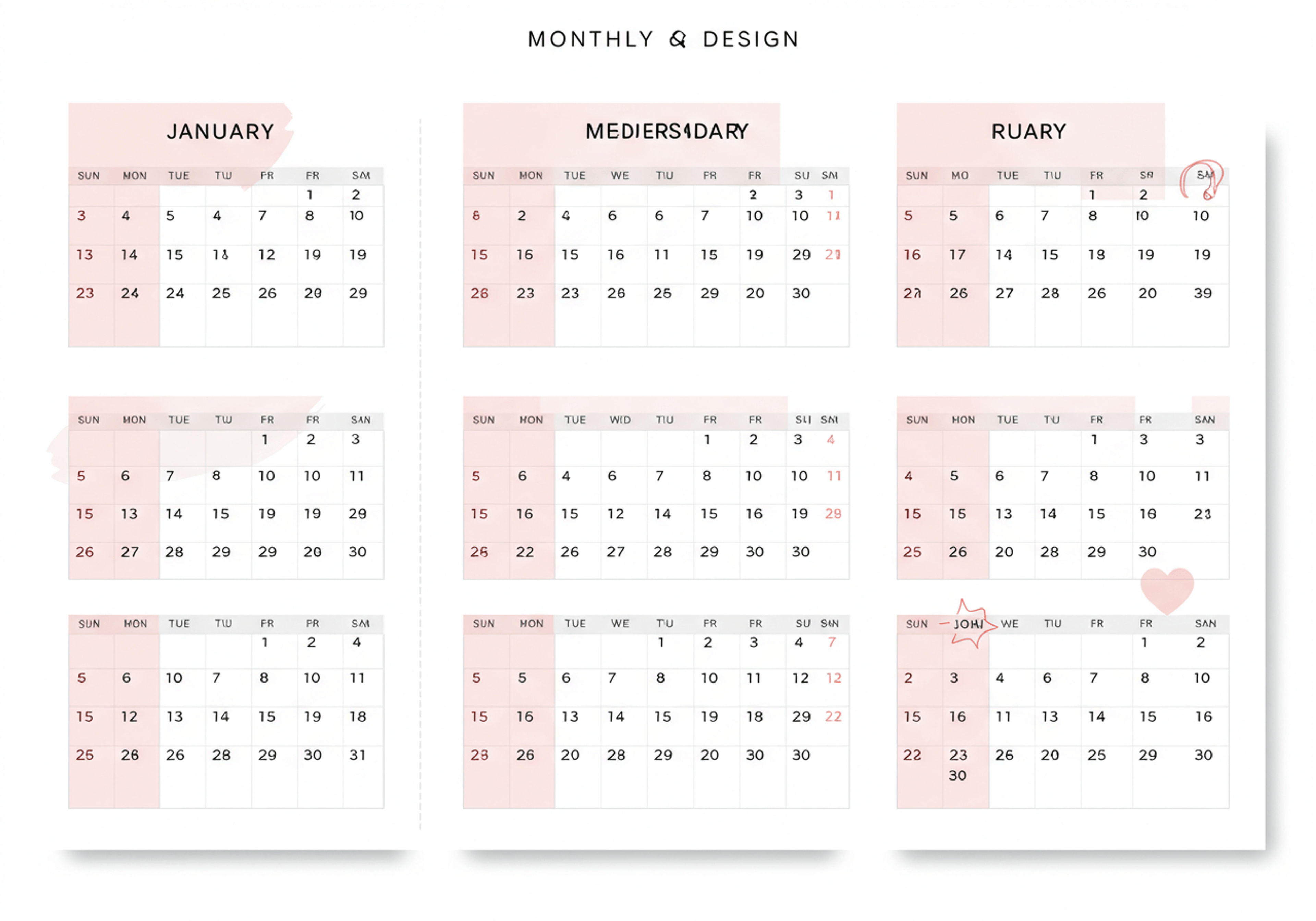 週間スケジュールヒーロー画像