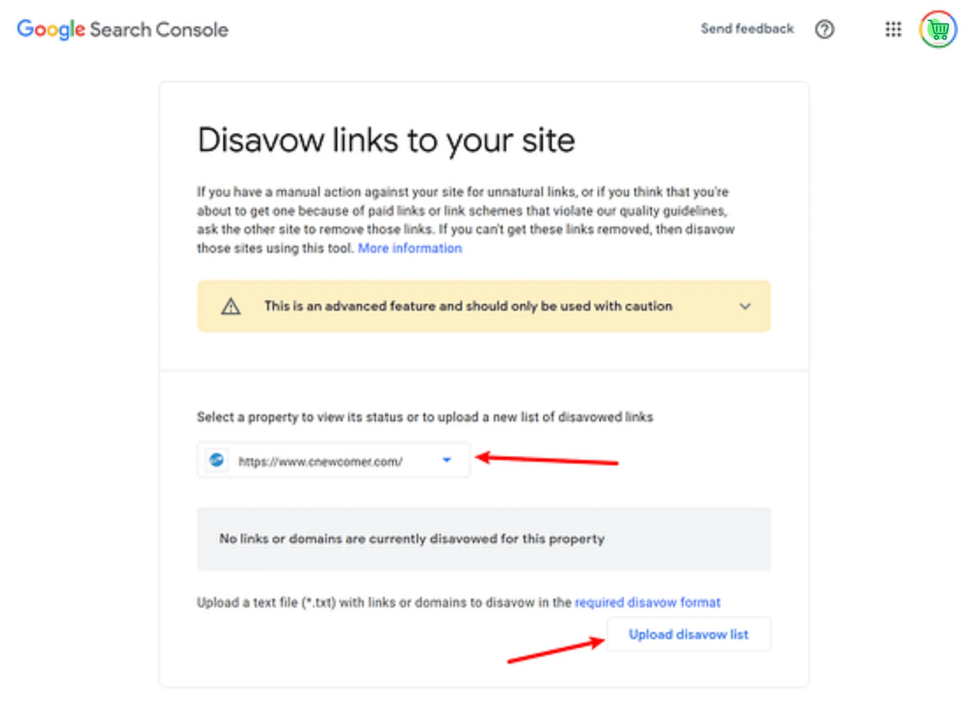 Membaca blog Disavow%20Google%20Search%20Console JJwm6lMz di Membaca.blog