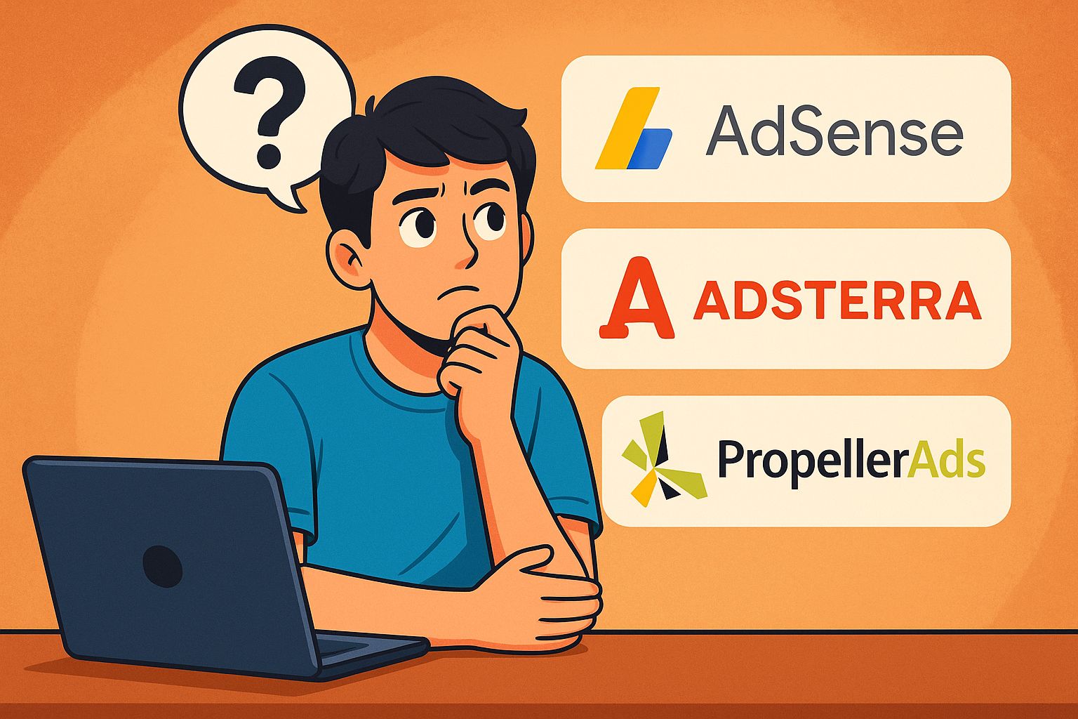 Perbedaan antara adsense adsterra dan propellerads