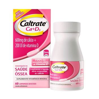 Carbonato de Cálcio + Colecalciferol (vitamina D3) 600mg + 400ui 15  comprimidos com menor preço