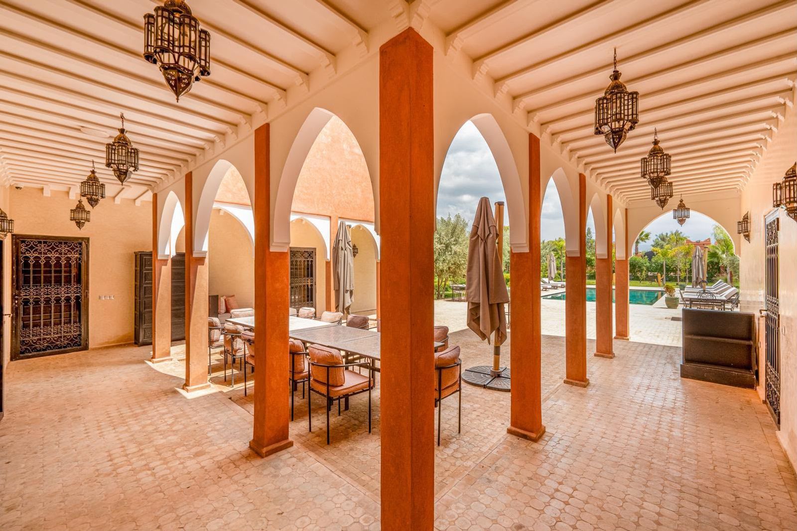 Résidence de style ryad marocain dans le complexe de Pilates à Marrakech