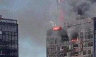 Confirman incendio en último piso de WTC de Bruselas, Bélgica