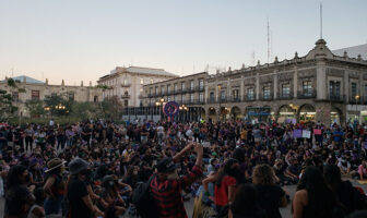 Centro Histórico tuvo performance por Día de la Mujer