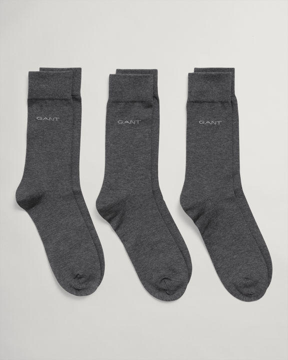 MERCERIZED COTTON SOCKS 3-PACK