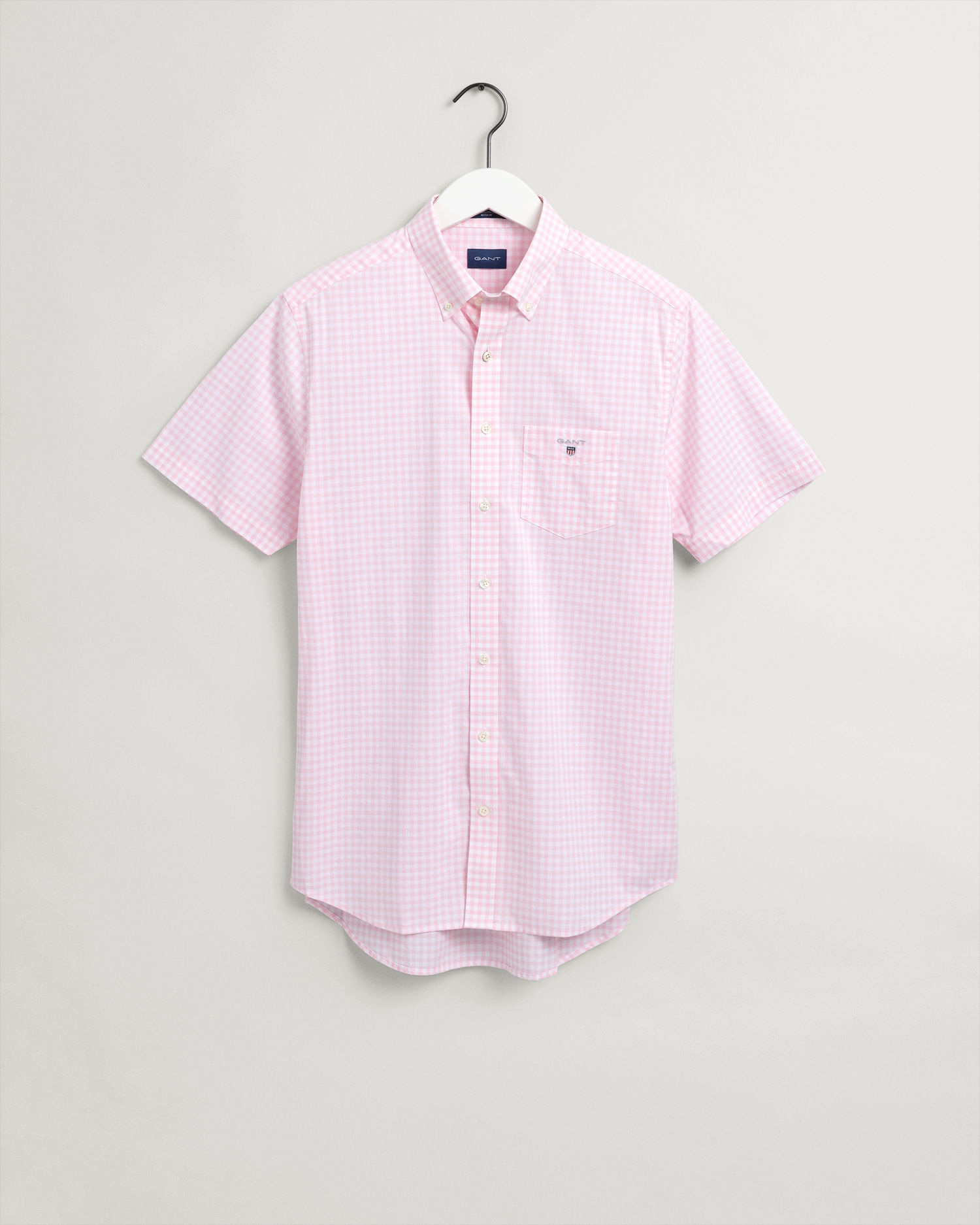 REG BROADCLOTH GINGHAM SS BD