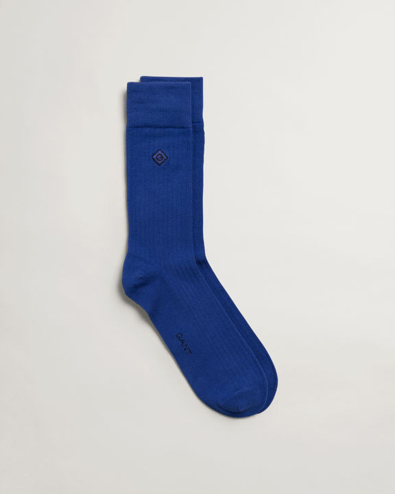 D1. RIB DIAMOND EMBROIDERY SOCKS