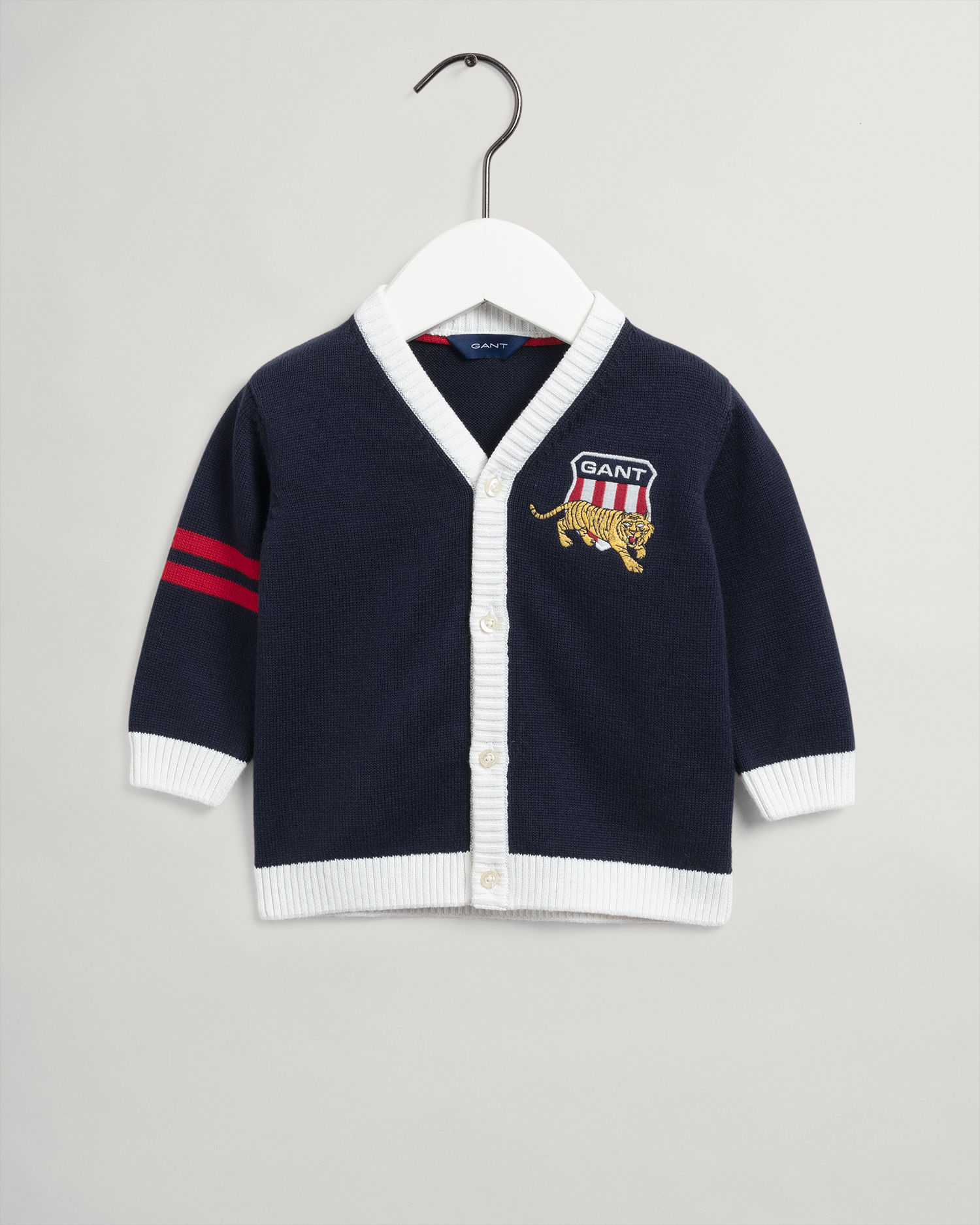 D1. TIGER SHIELD CARDIGAN