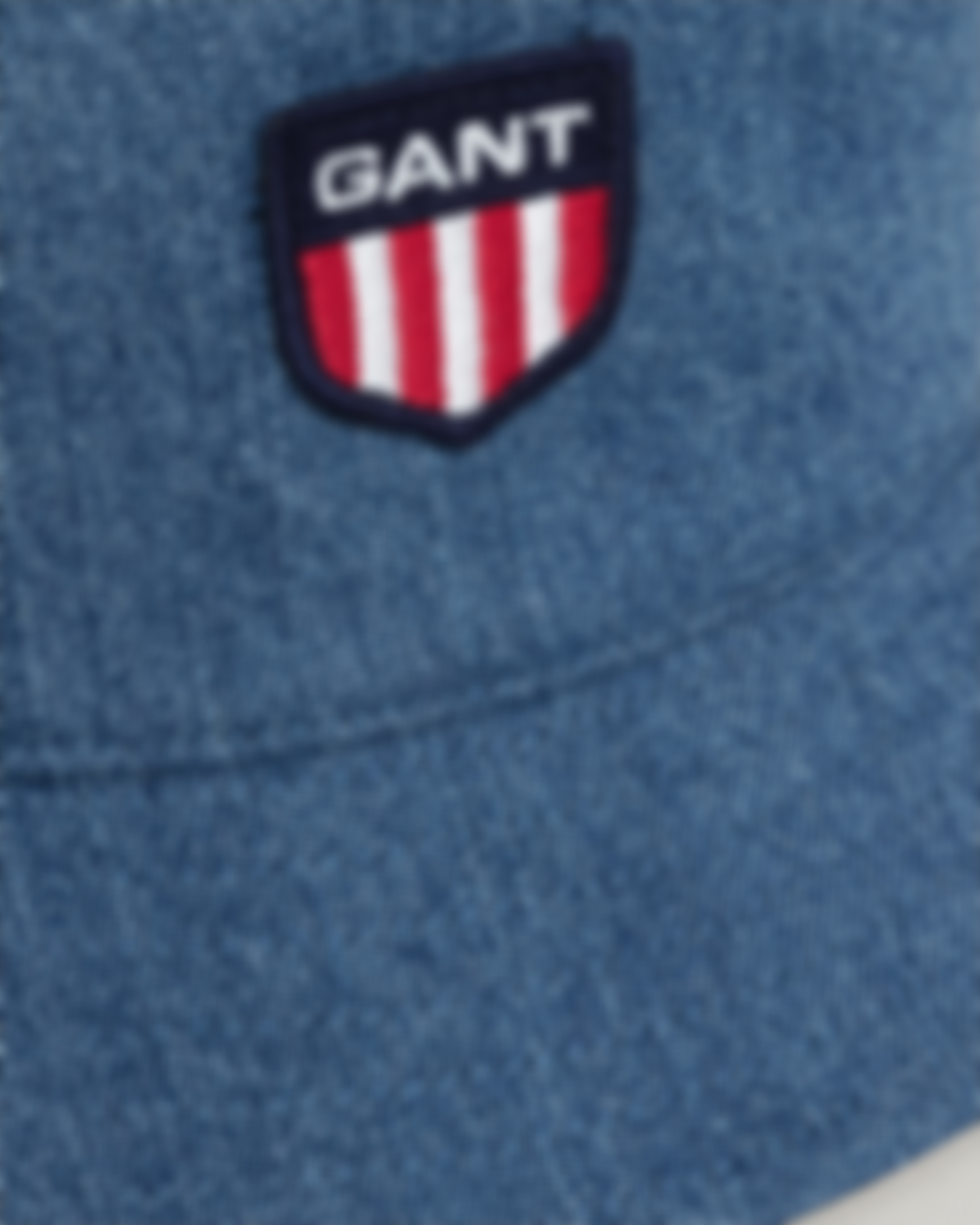 Teens Retro Shield Denim Bøttehatt til Gutt/Jente