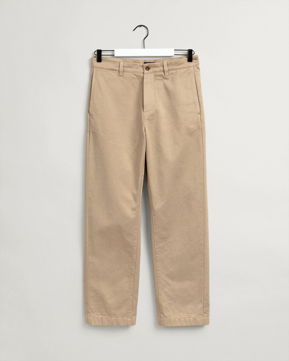 Twill-Chinos med Rette Ben