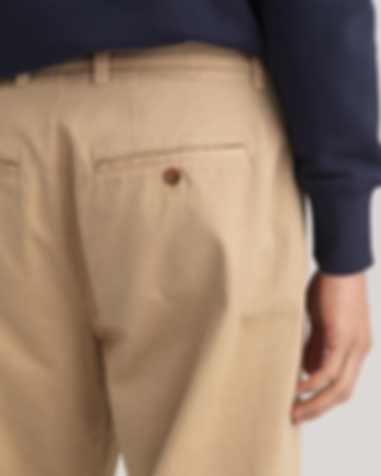 Twill-Chinos med Rette Ben