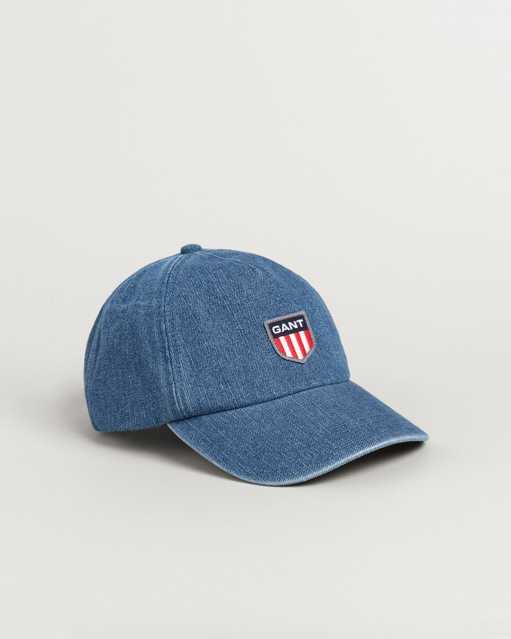 Retro Shield Denim Caps