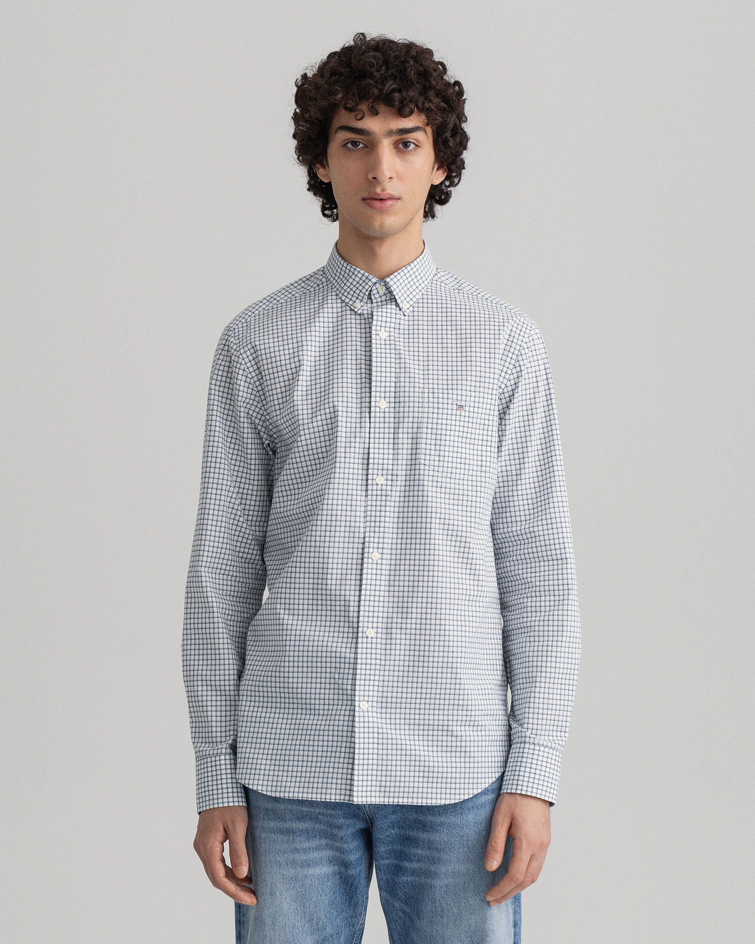 D1. REG MINI CHECK POPLIN BD