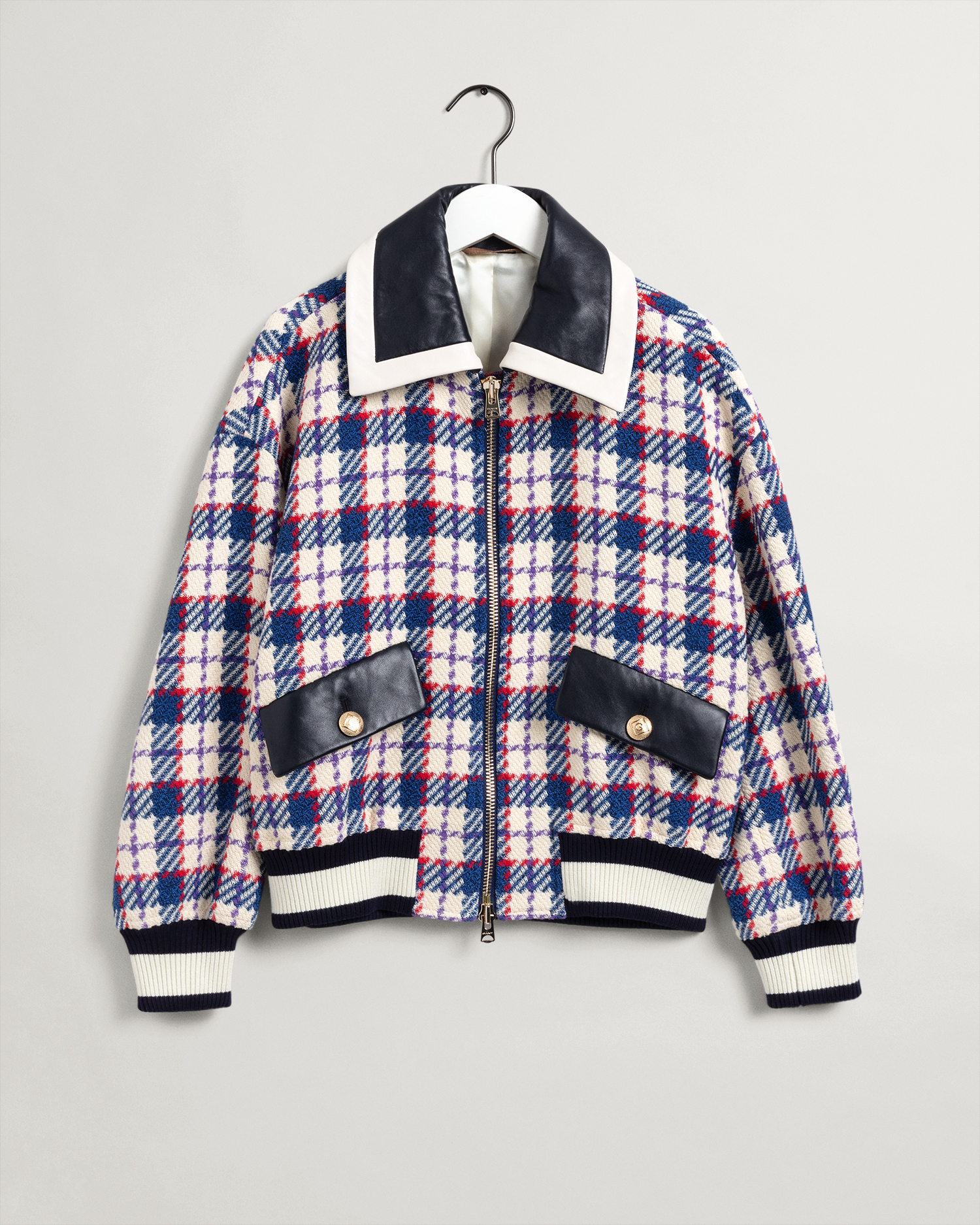 D1. TWEED GANT VARSITY JACKET