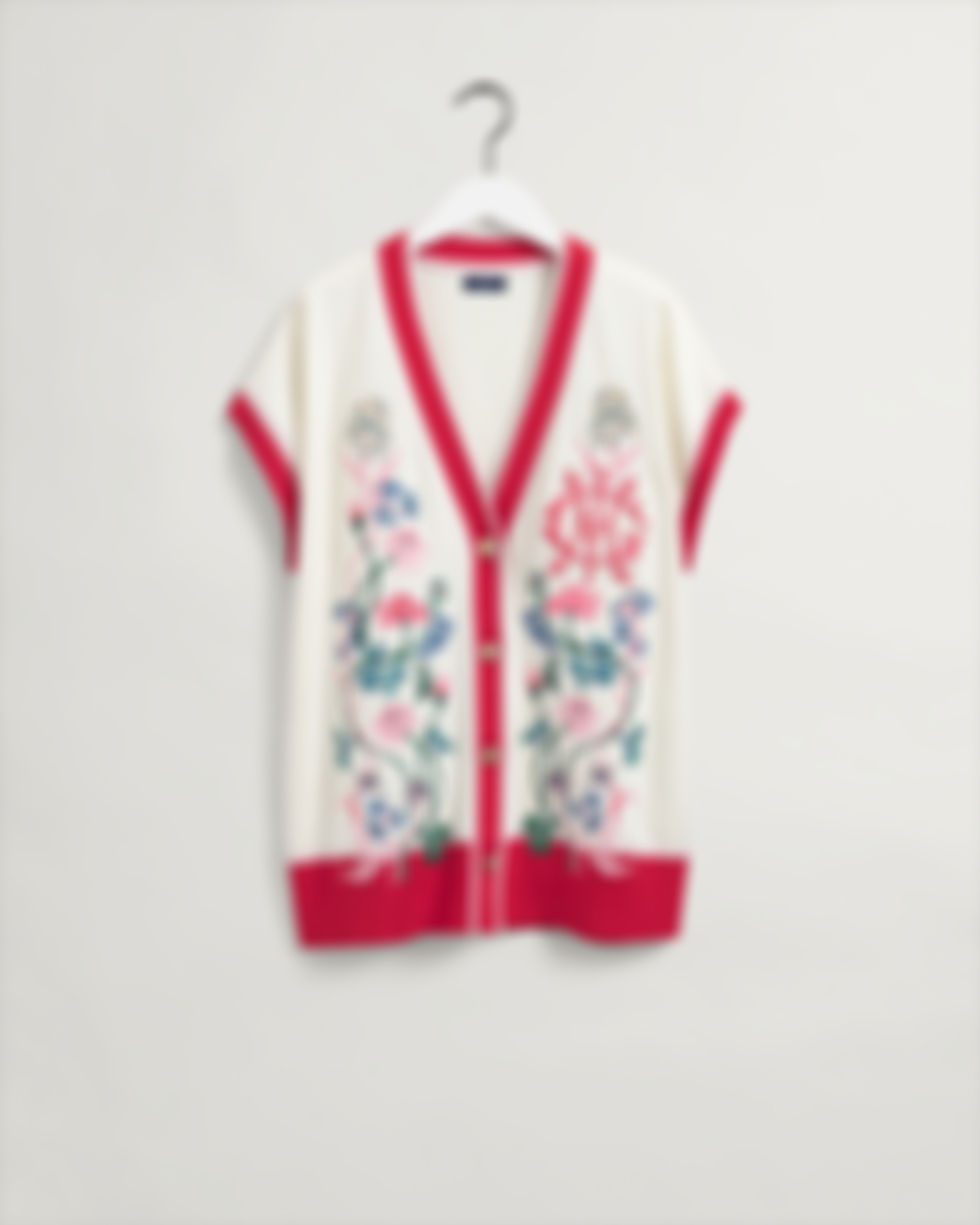 D1. FLORAL MONOGRAM EMB VEST