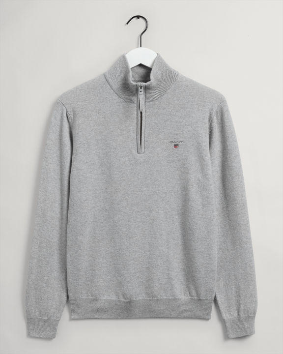 SUPERFINE LAMBSWOOL HALF ZIP