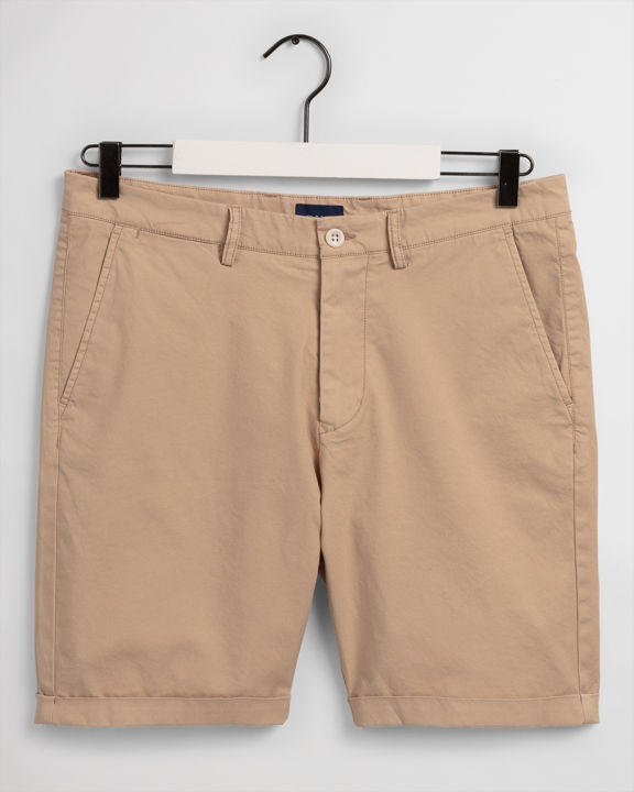 Solblekede shorts i regular-fit