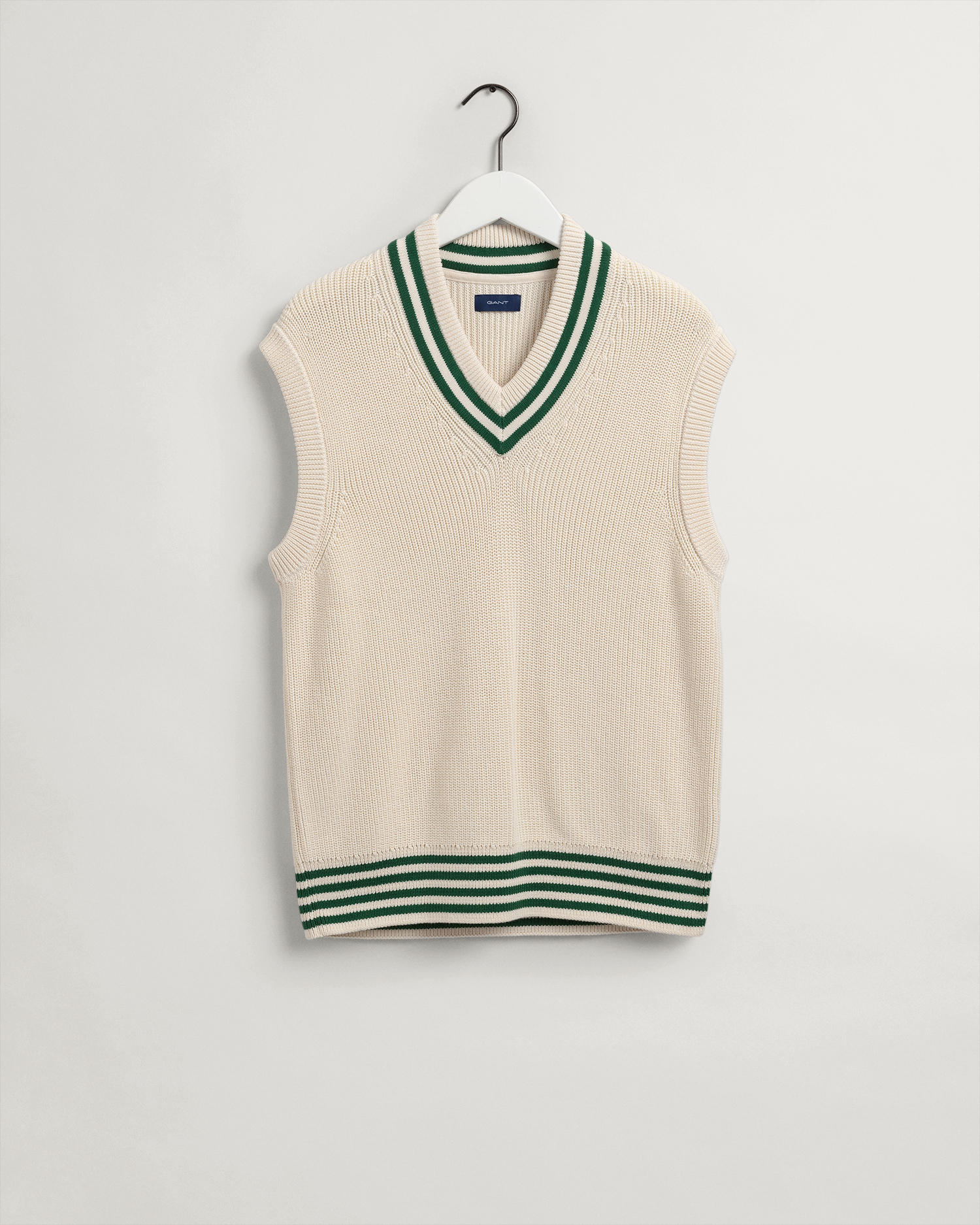 Ribbestrikket Cricketvest