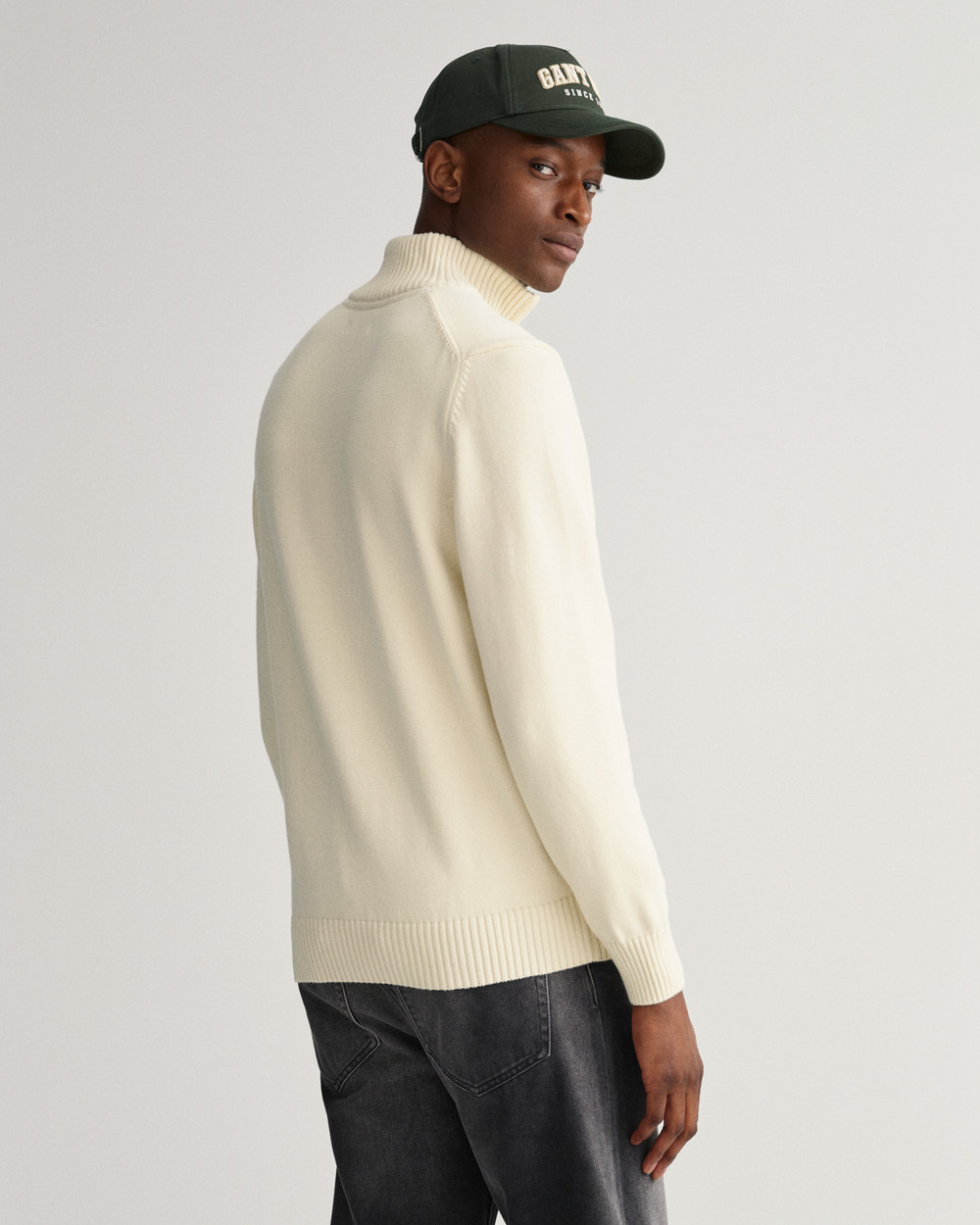 Casual Cotton Half-Zip Sweater