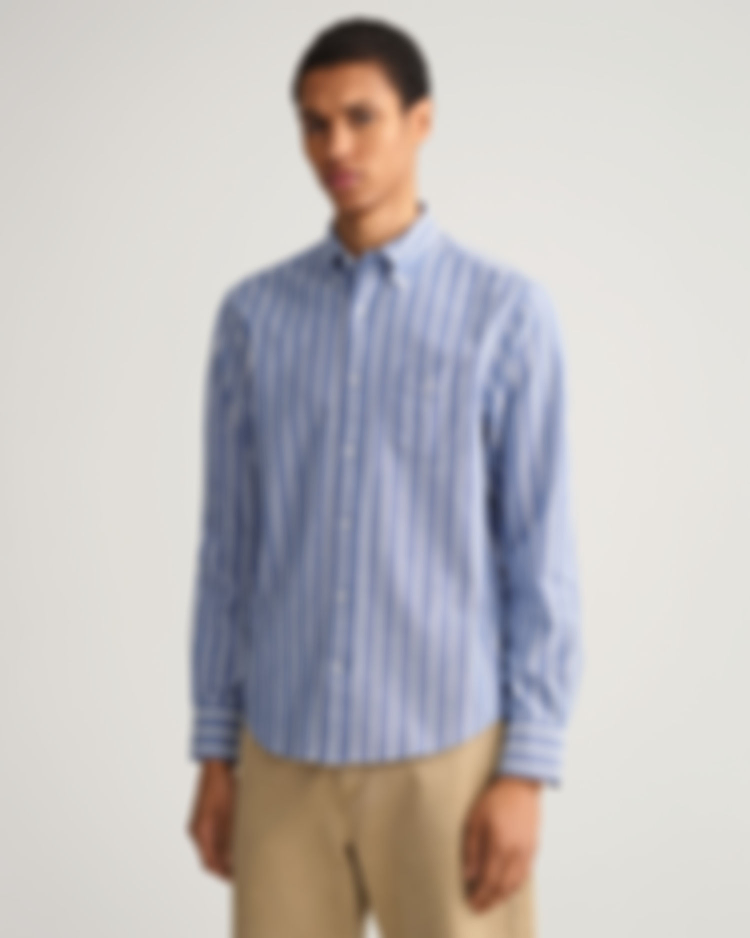 Regular Fit Oxford Wide Stripe Shirt