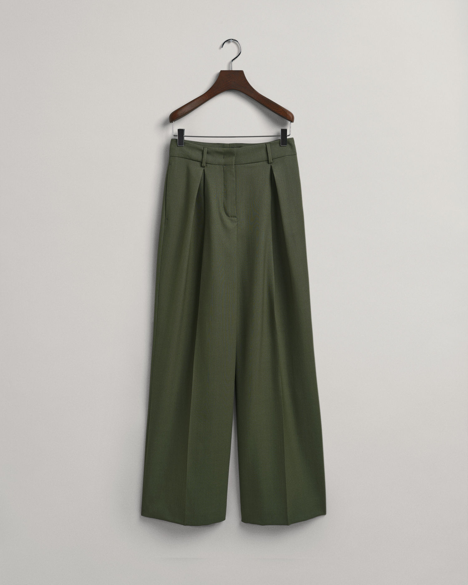 High-Waisted Pleated Wide Pants