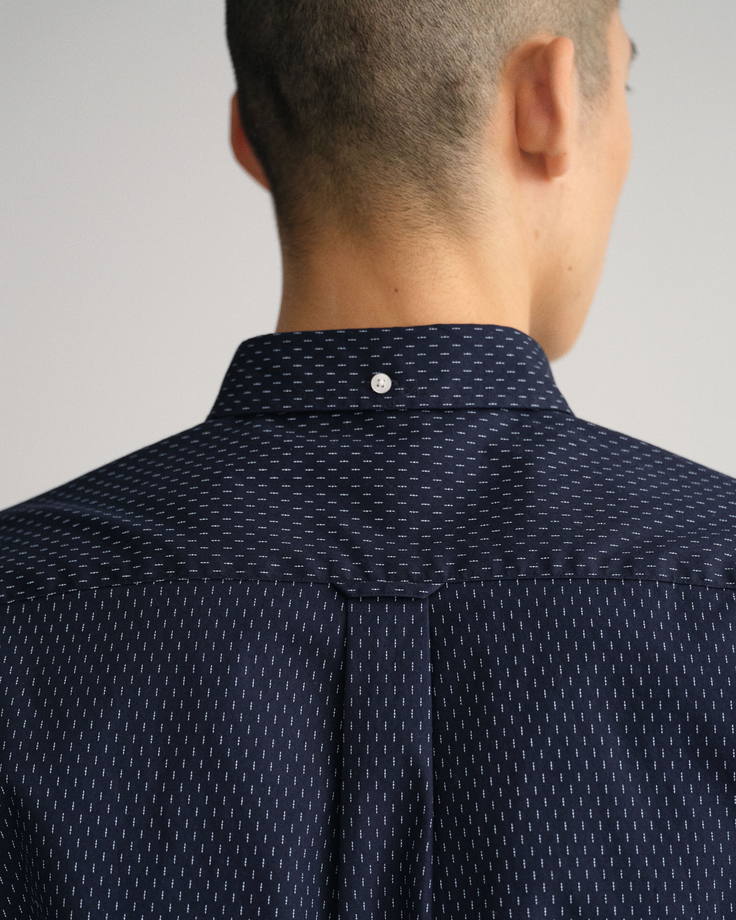 Regular Fit Micro Print Oxford Shirt