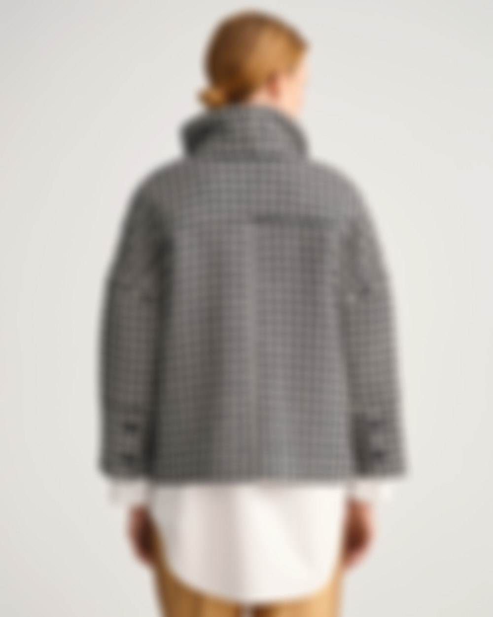 Houndstooth Cropped Jacket