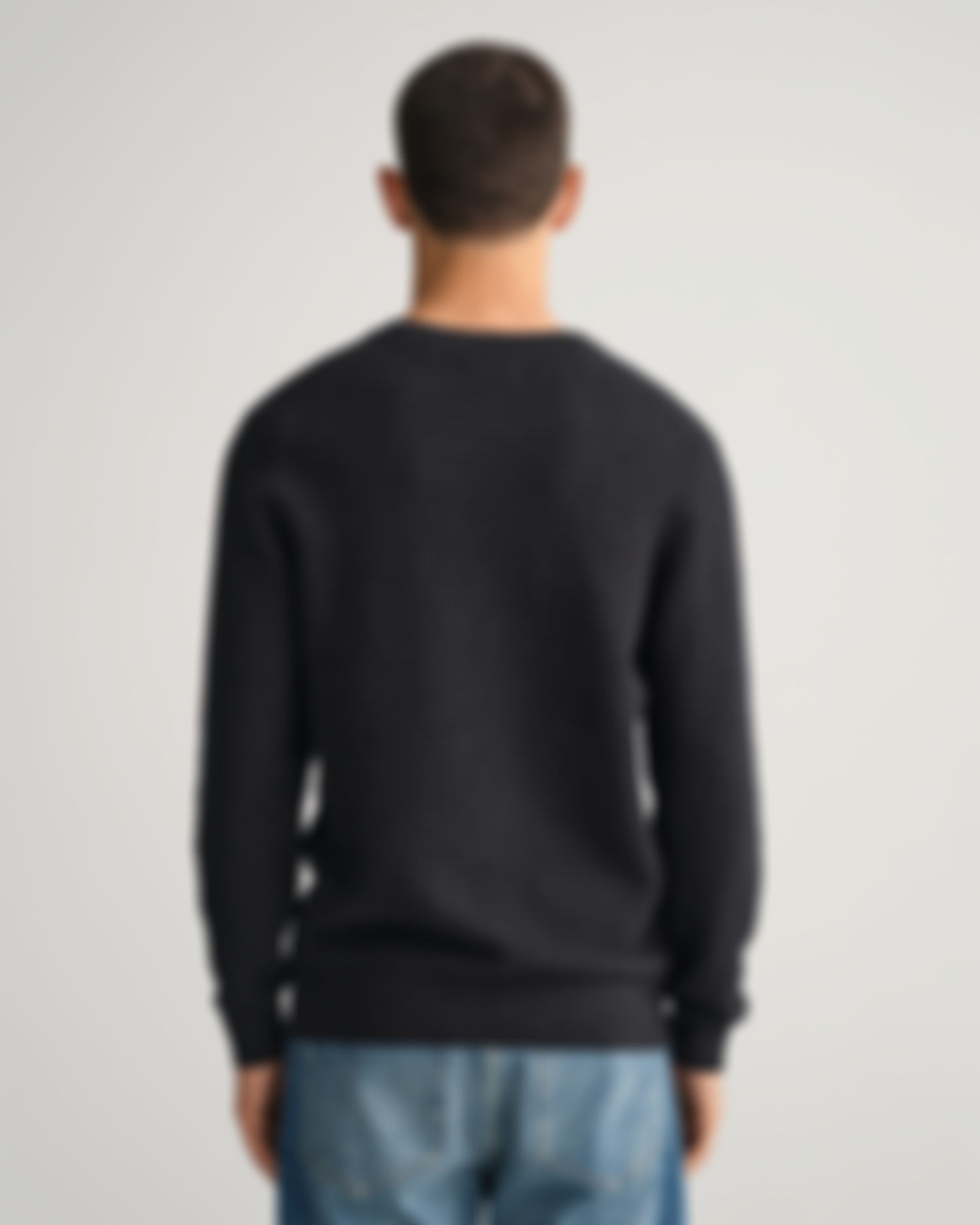 Cotton Texture Crew Neck Sweater