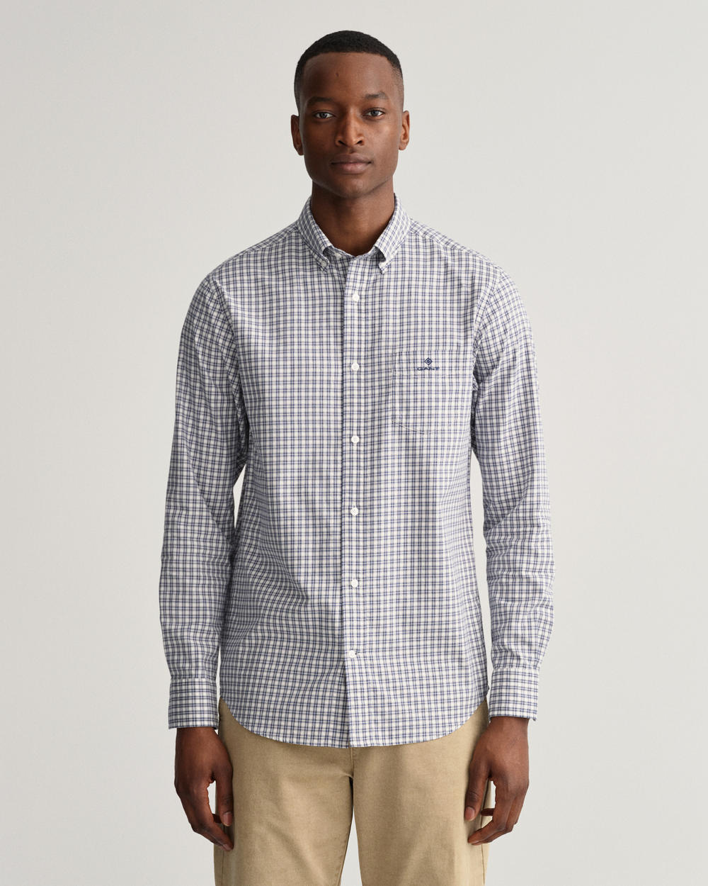 Regular Fit Small Tartan Twill Shirt