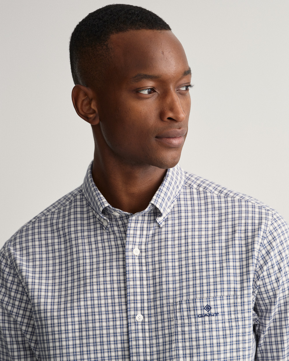 Regular Fit Small Tartan Twill Shirt