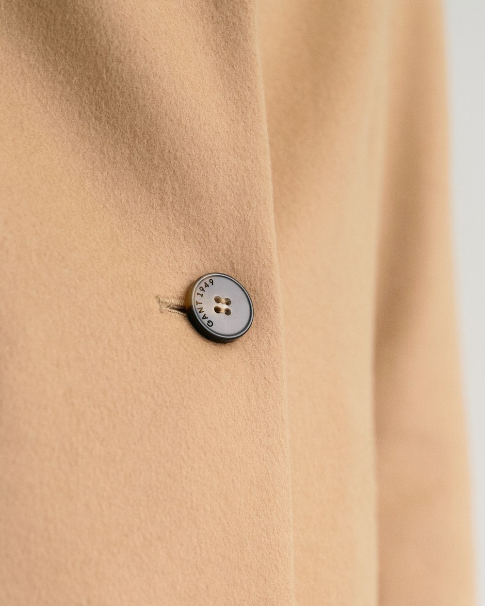 Wool Blend Tailored Coat