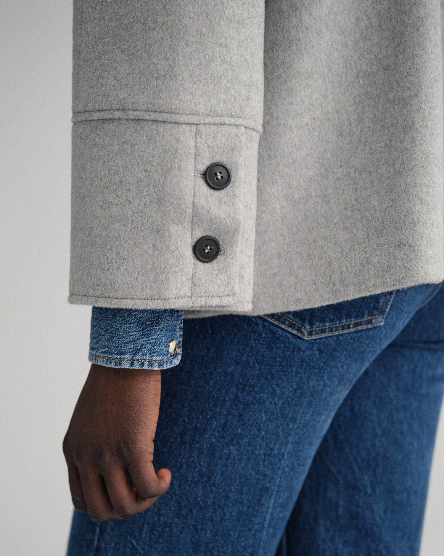 Wool Blend Cropped Jacket